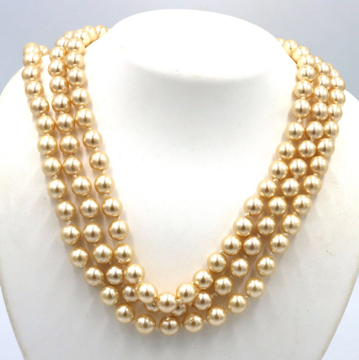 Faux pearl necklace