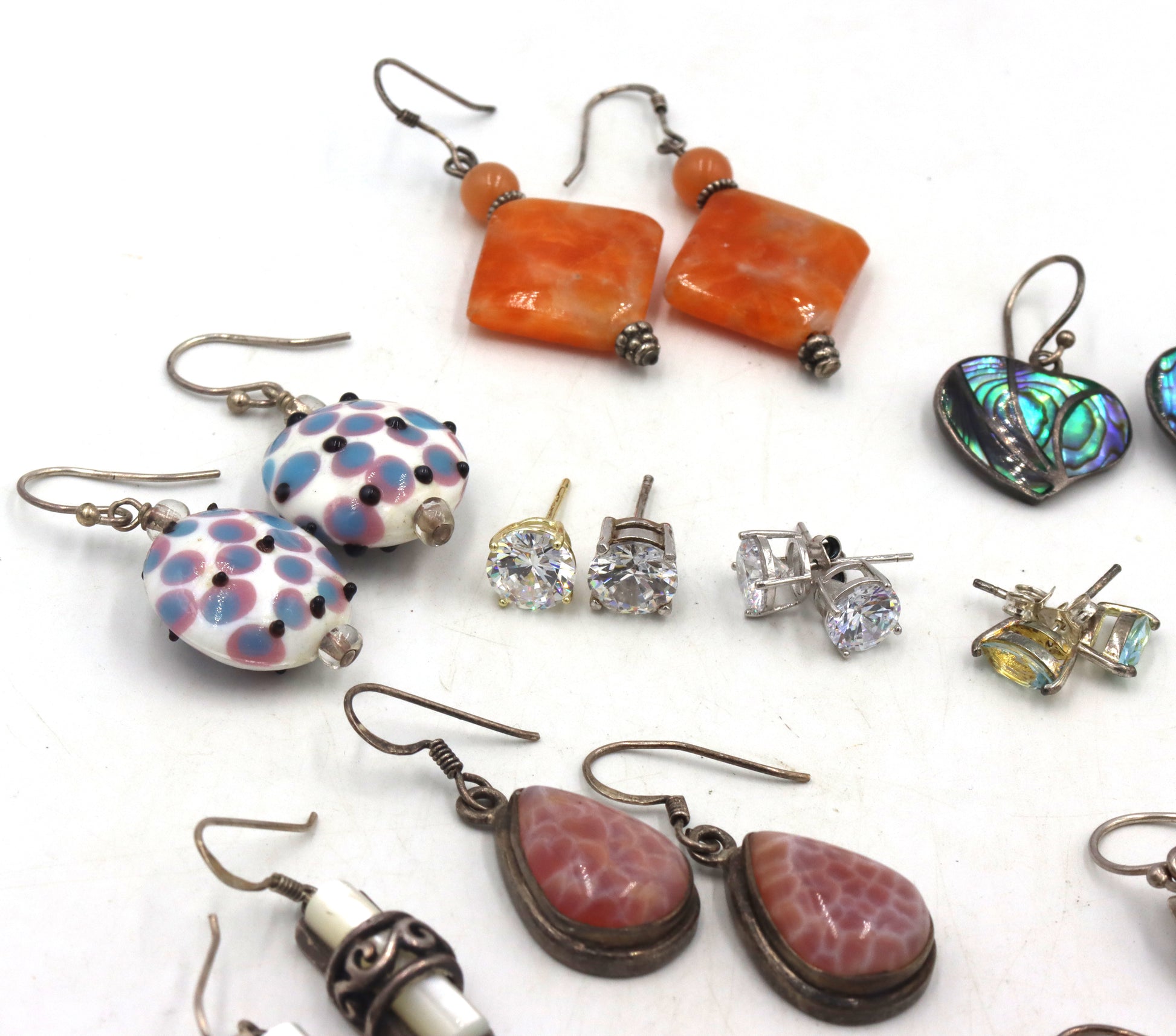 Group lot of 925 sterling silver earrings