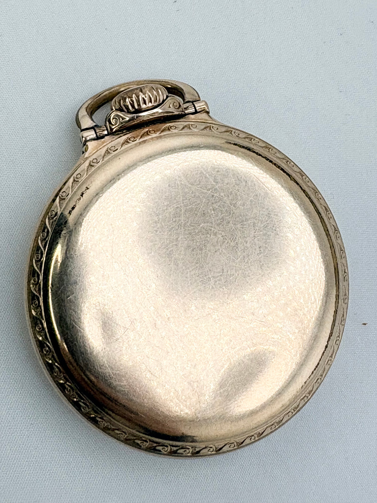 10KT Yellow Gold Filled Antique E.Howard&Co Series 10 Opan Face Railroad Pocket Watch From 20Th Cent