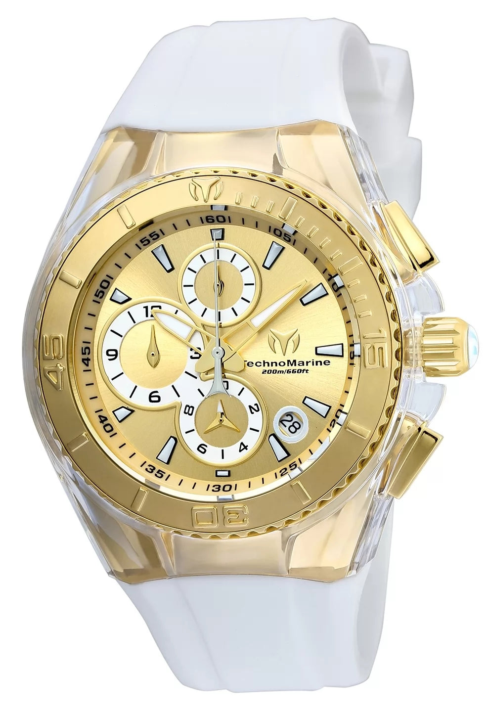 Technomarine Women's Cruise Original Quartz Multifunction Gold Dial Watch