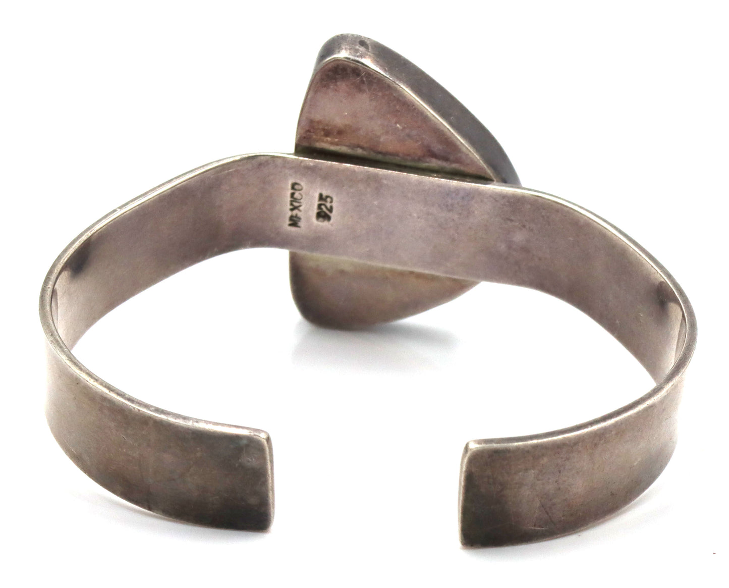 Lot of 2 Vintage 925 sterling silver Coral cuff bangles