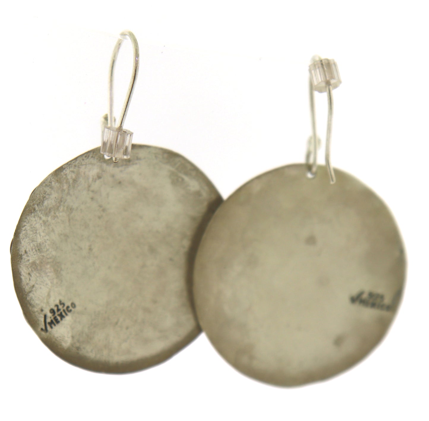 Sterling Silver Mexico Round Earrings