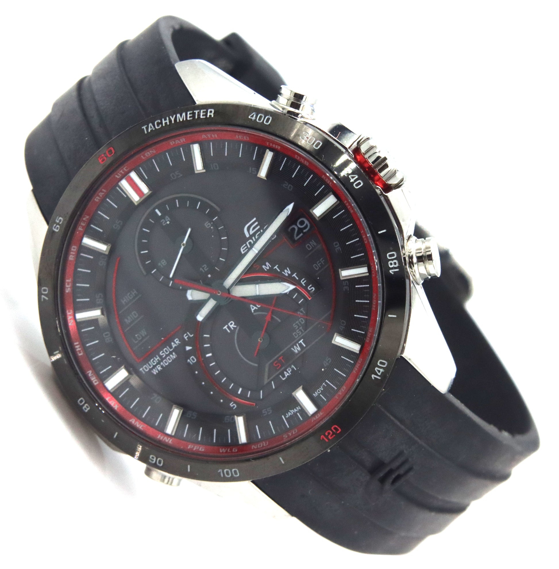 Casio Edifice EQS Solar chronograph watch