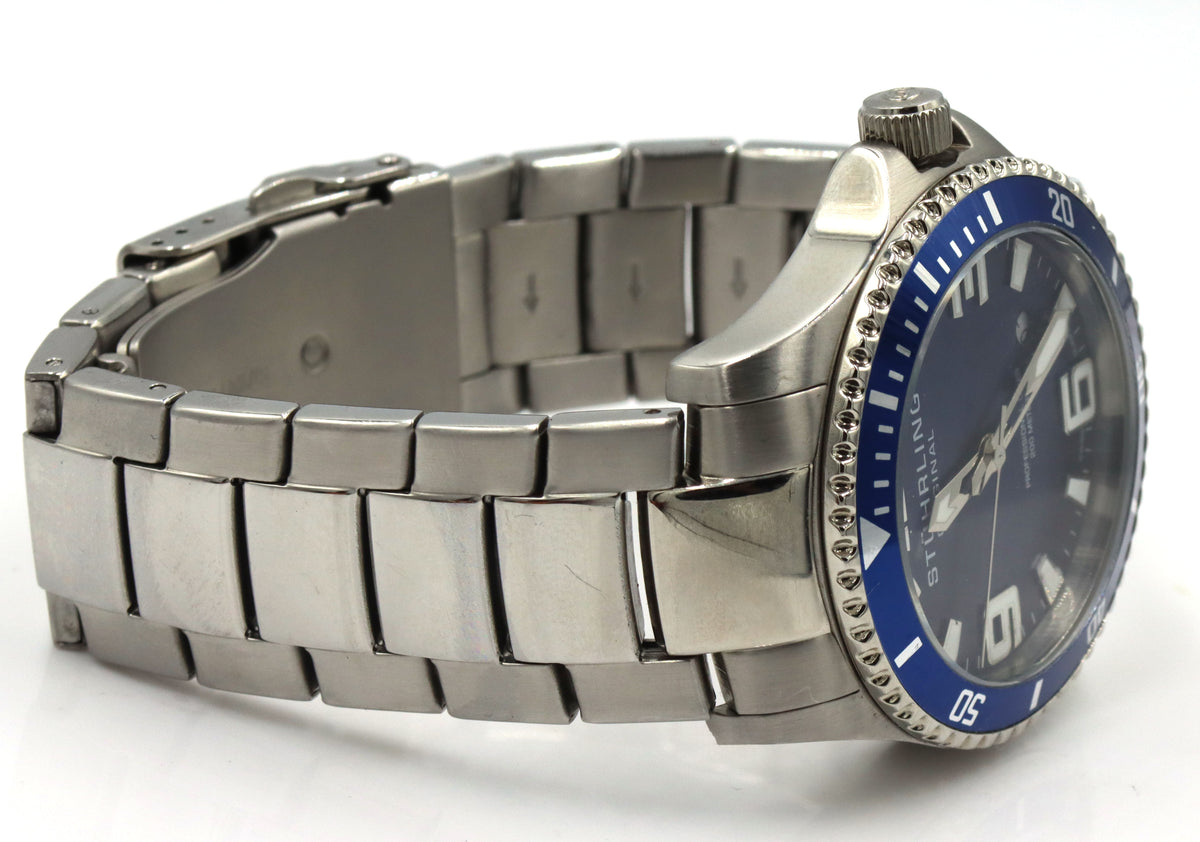 Stuhrling blue dial men's watch