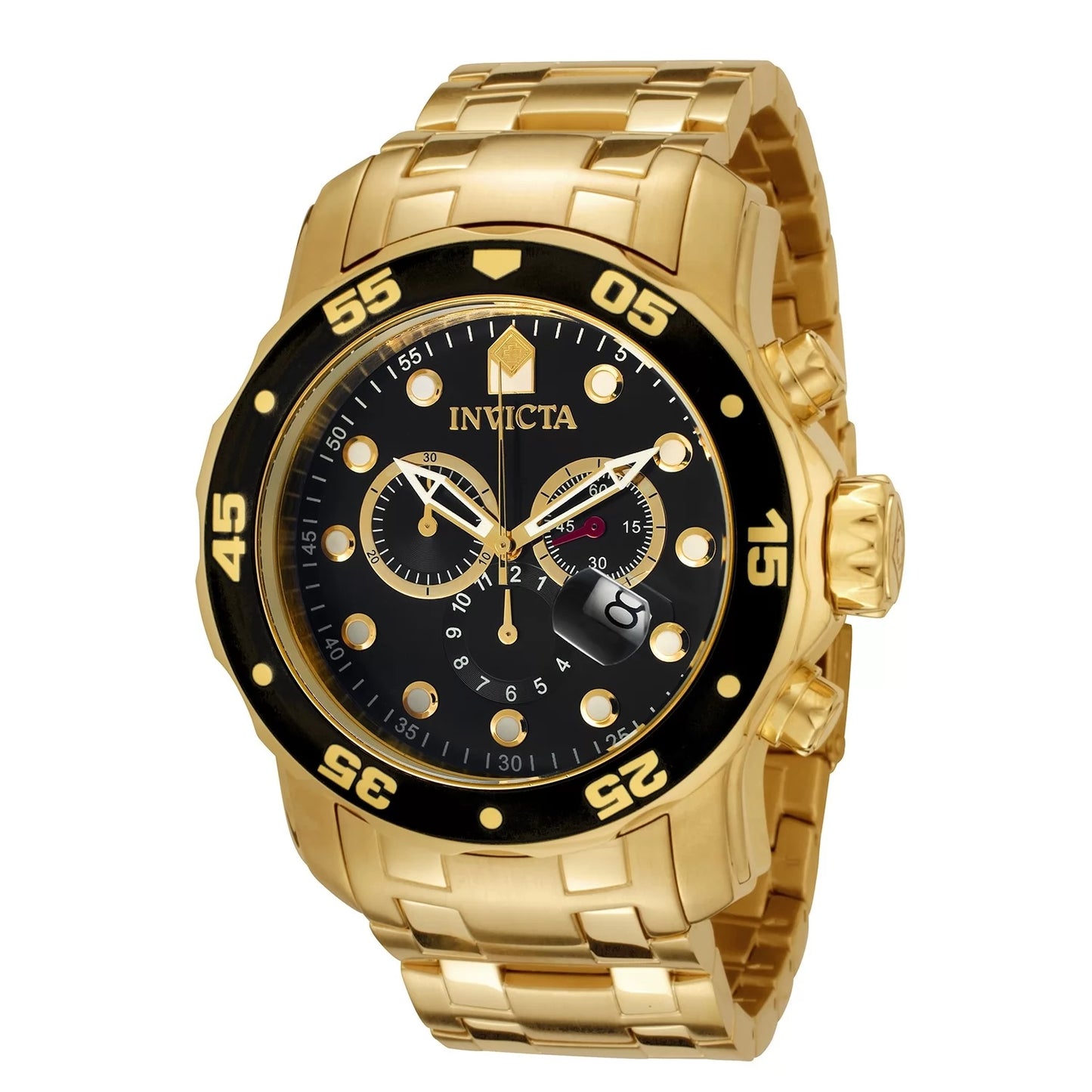 Invicta Men's Pro Diver Quartz Chronograph Black Dial Watch