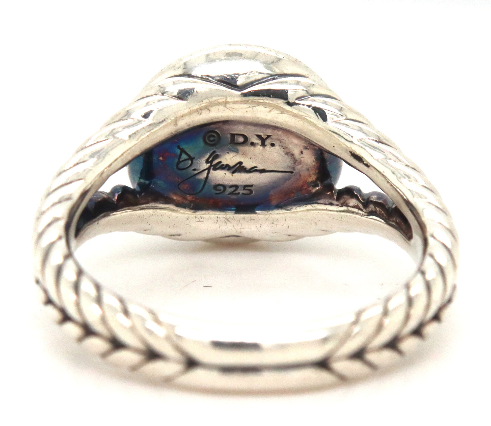 David Yurman pearl and diamond ring