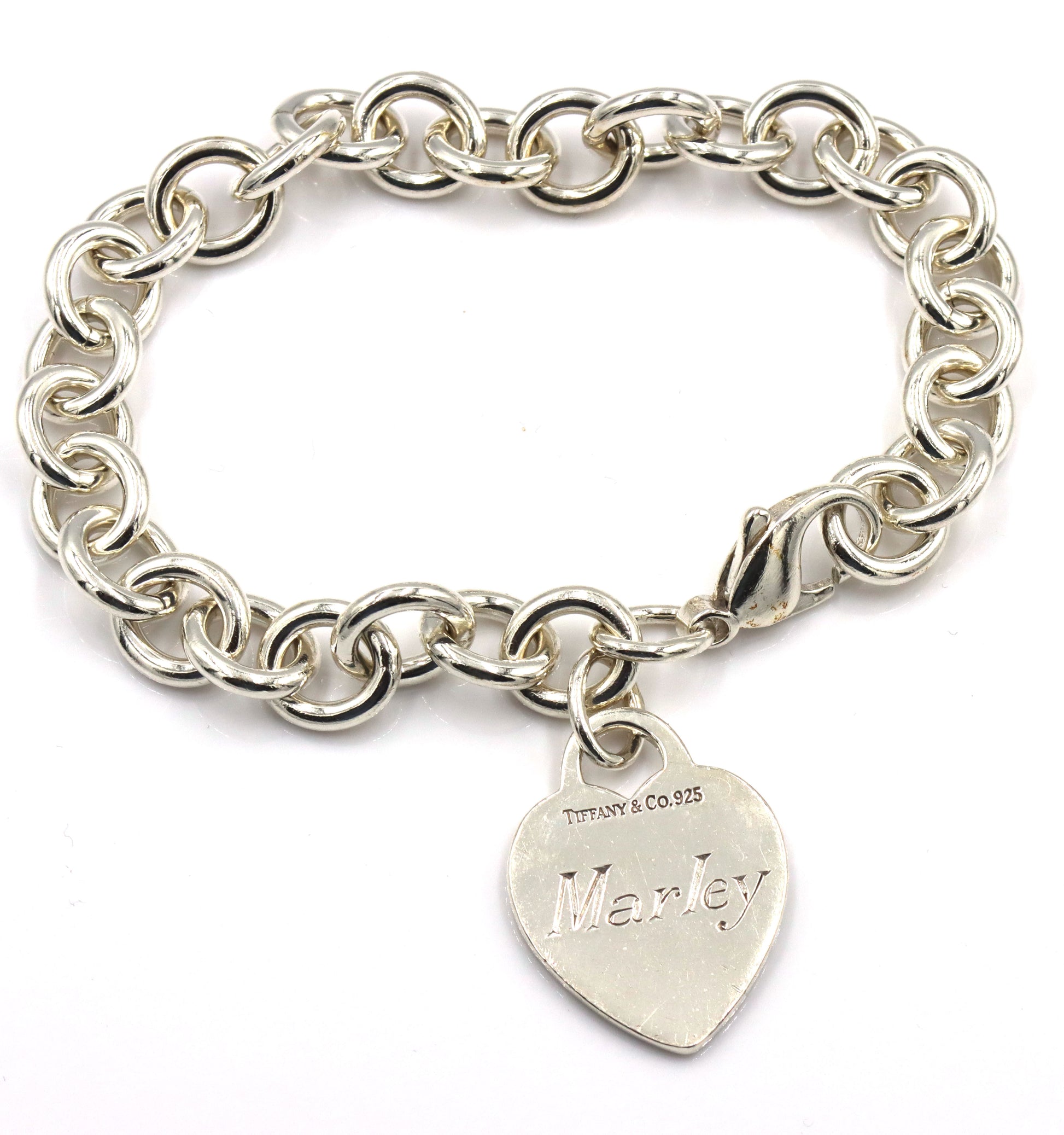 Tiffany & Co bracelet with heart shaped charm