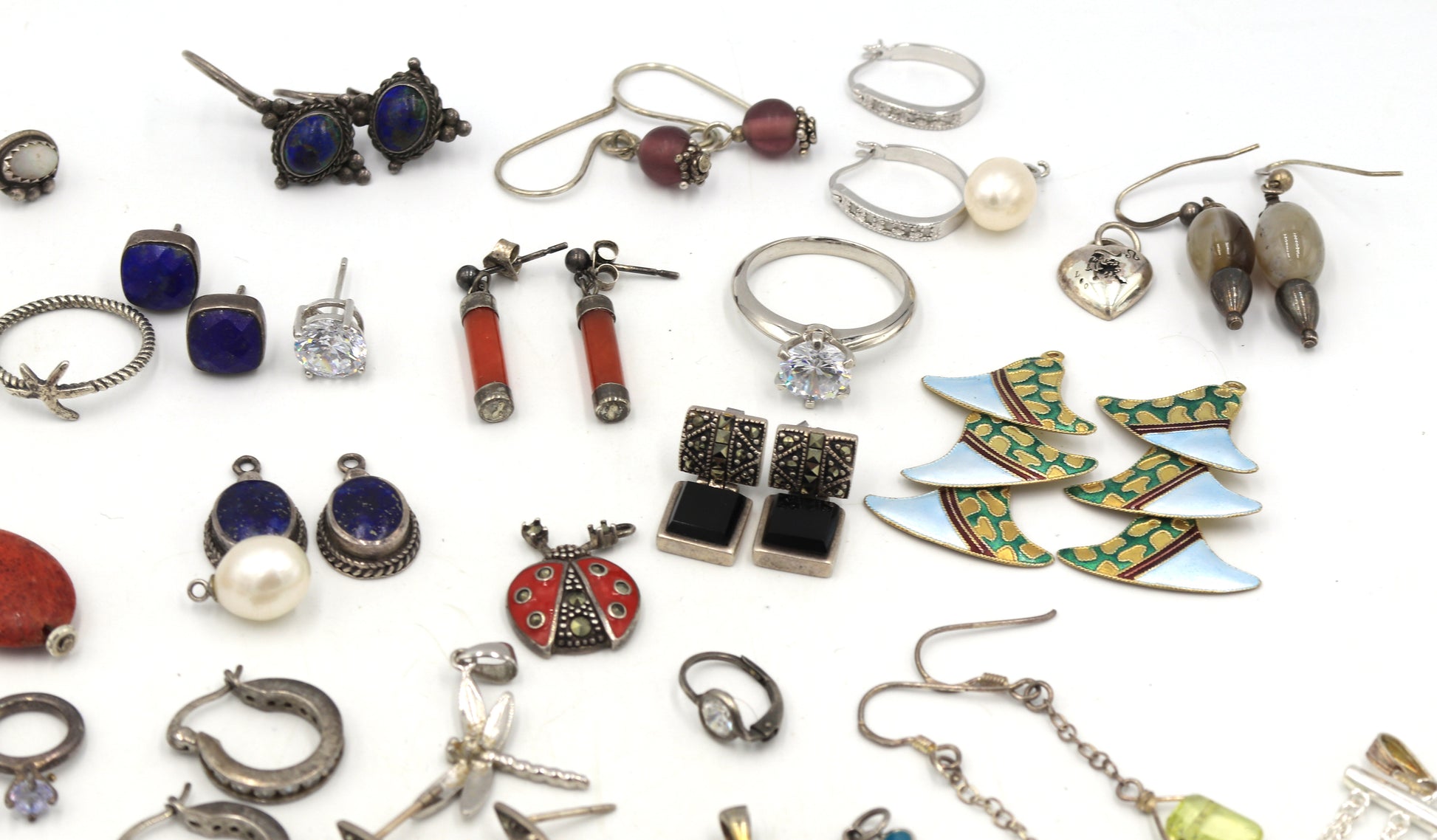 Group lot of Vintage 925 sterling silver mixed Jewelry