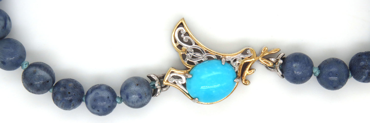 Michael valitutti 925 Sterling Silver Turquoise Bead Bracelet