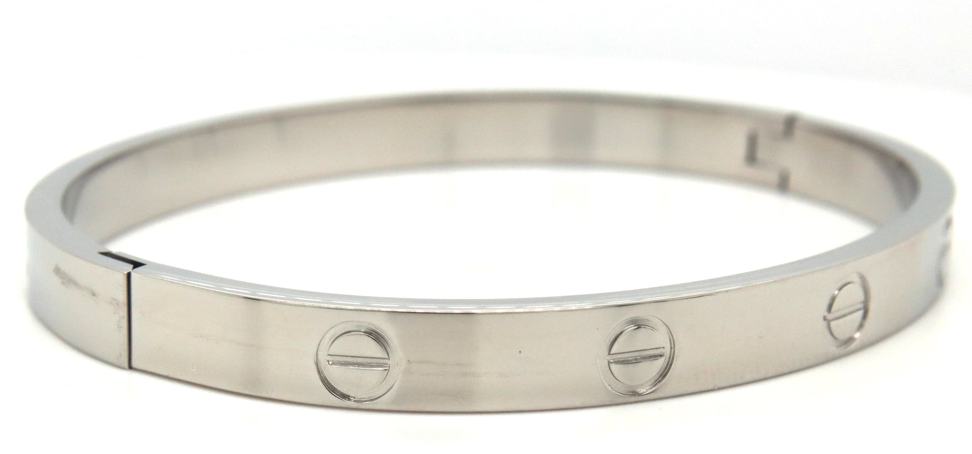 Stainless steel love bangle bracelet