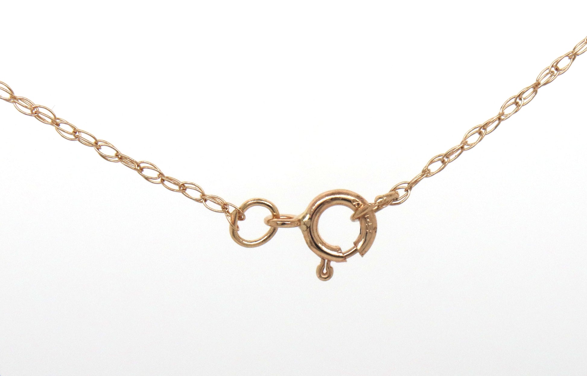 14kt Yellow gold diamond accent cross pendant on chain