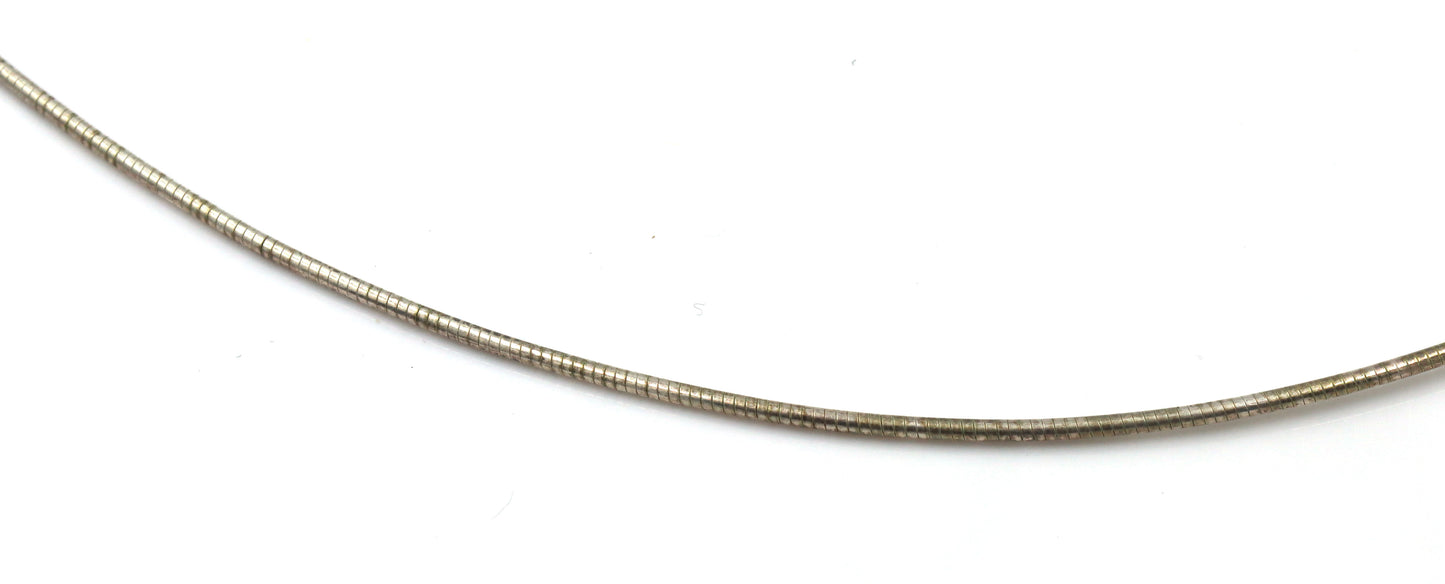 925 Sterling silver Cross pendant on Italian omega chain