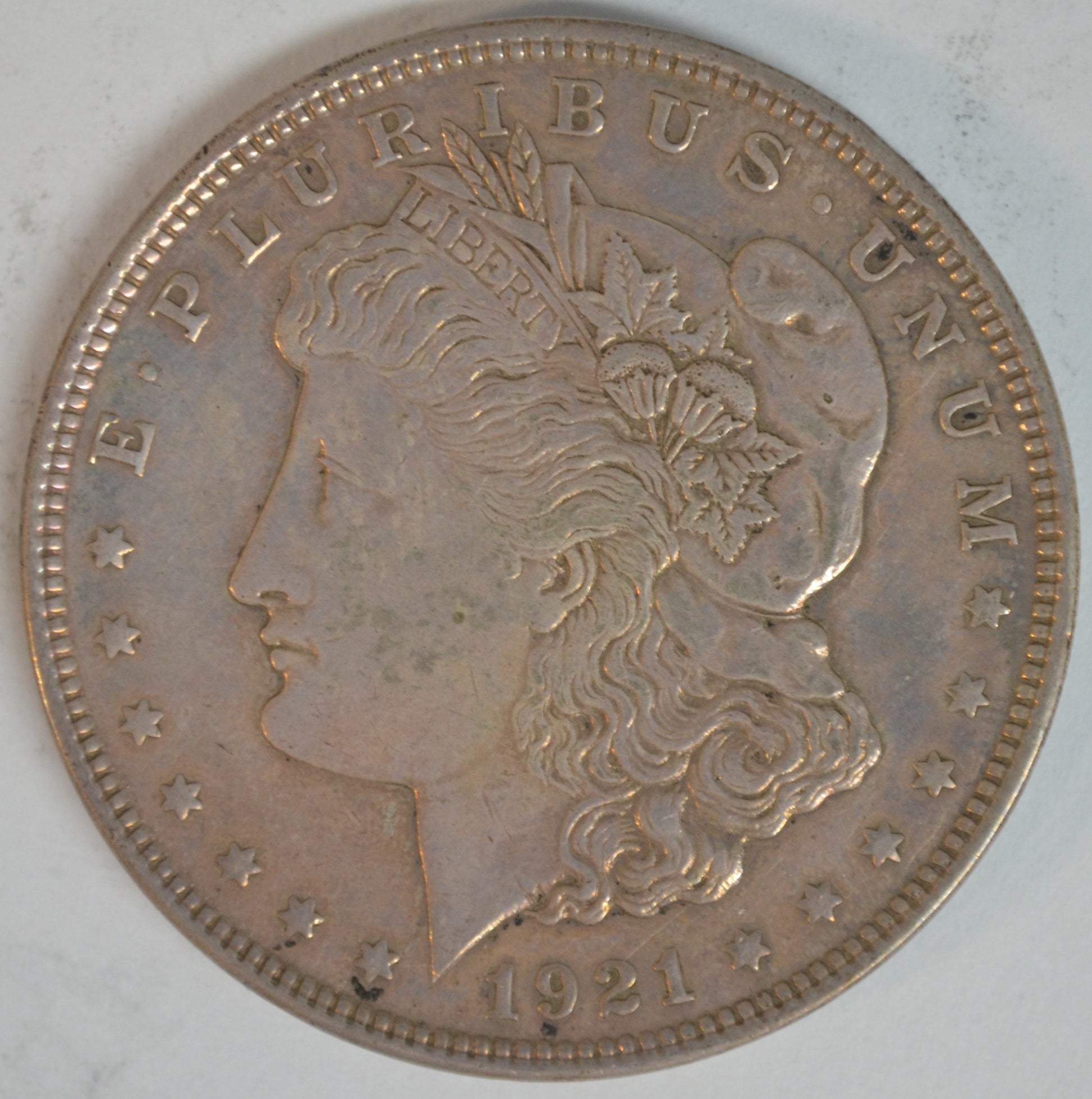 1921 Morgan Silver Dollar Philadelphia Mint Better Circulated Example 90% Silver