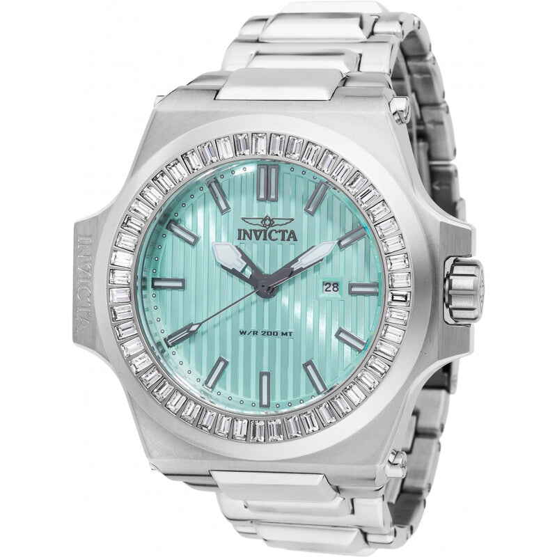 Invicta Akula Crystal Accented Light Blue Dial Men's Watch