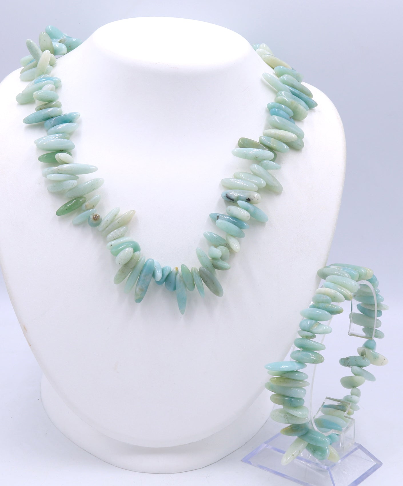Set of Turquoise necklace and matching bracelet