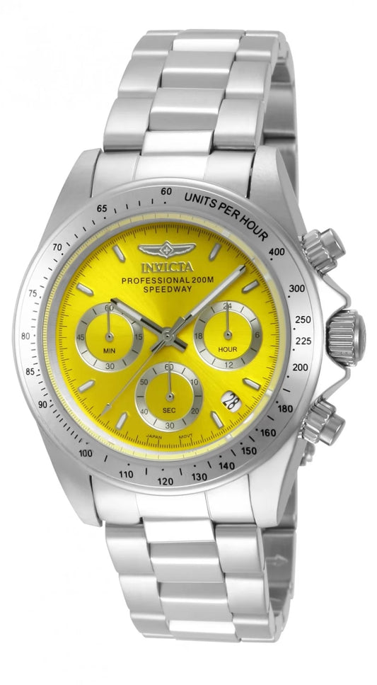 Invicta Men's 14383 Speedway Quartz Chronograph Yellow Dial Watch