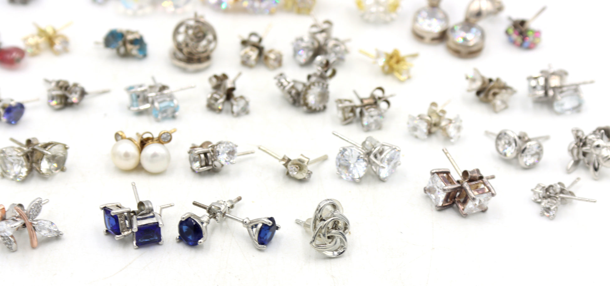 Group lot of Vintage 925 sterling silver earrings