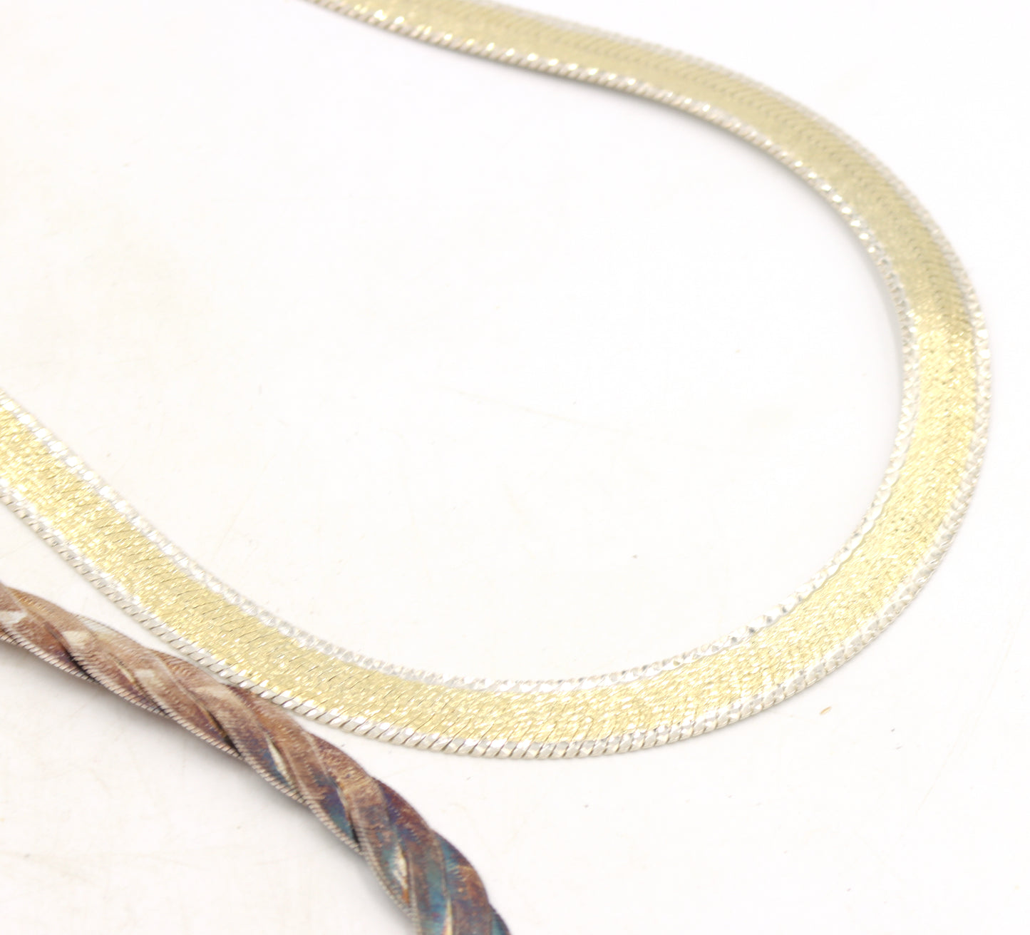 Group lot of 2 Vintage 925 sterling silver chains