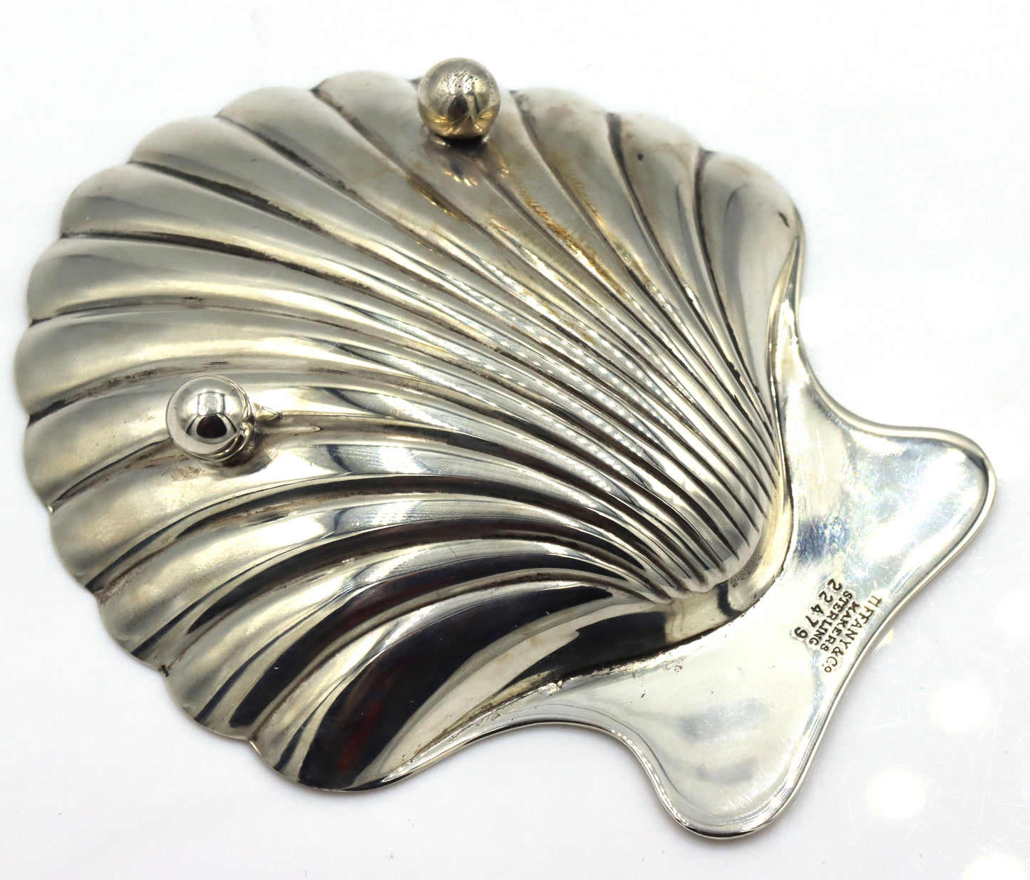 Tiffany & Co silver shell tray