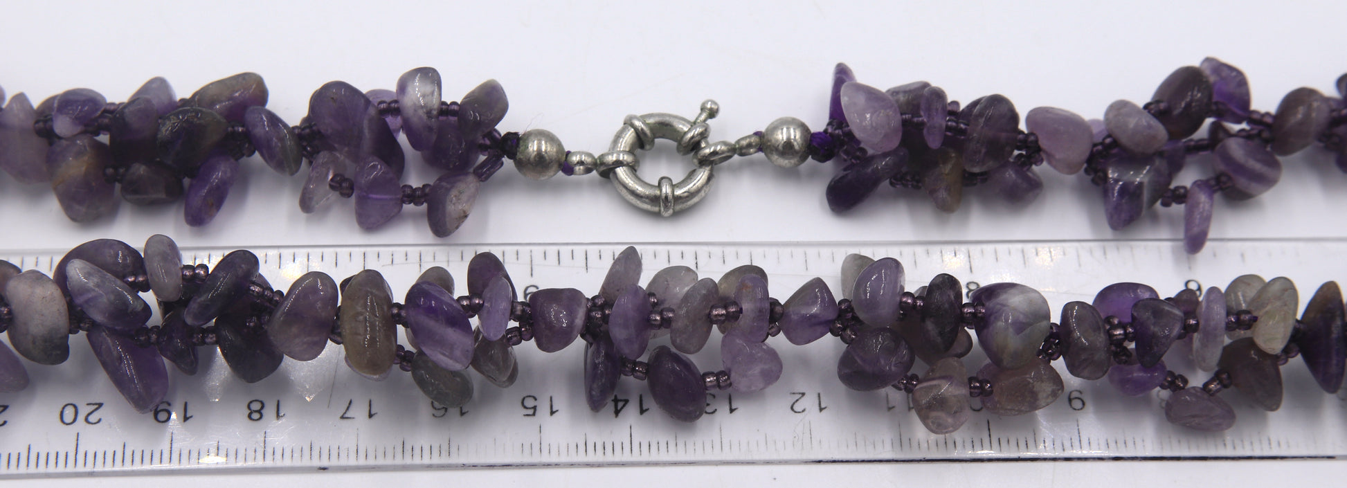 Amethyst necklace with matching bracelet