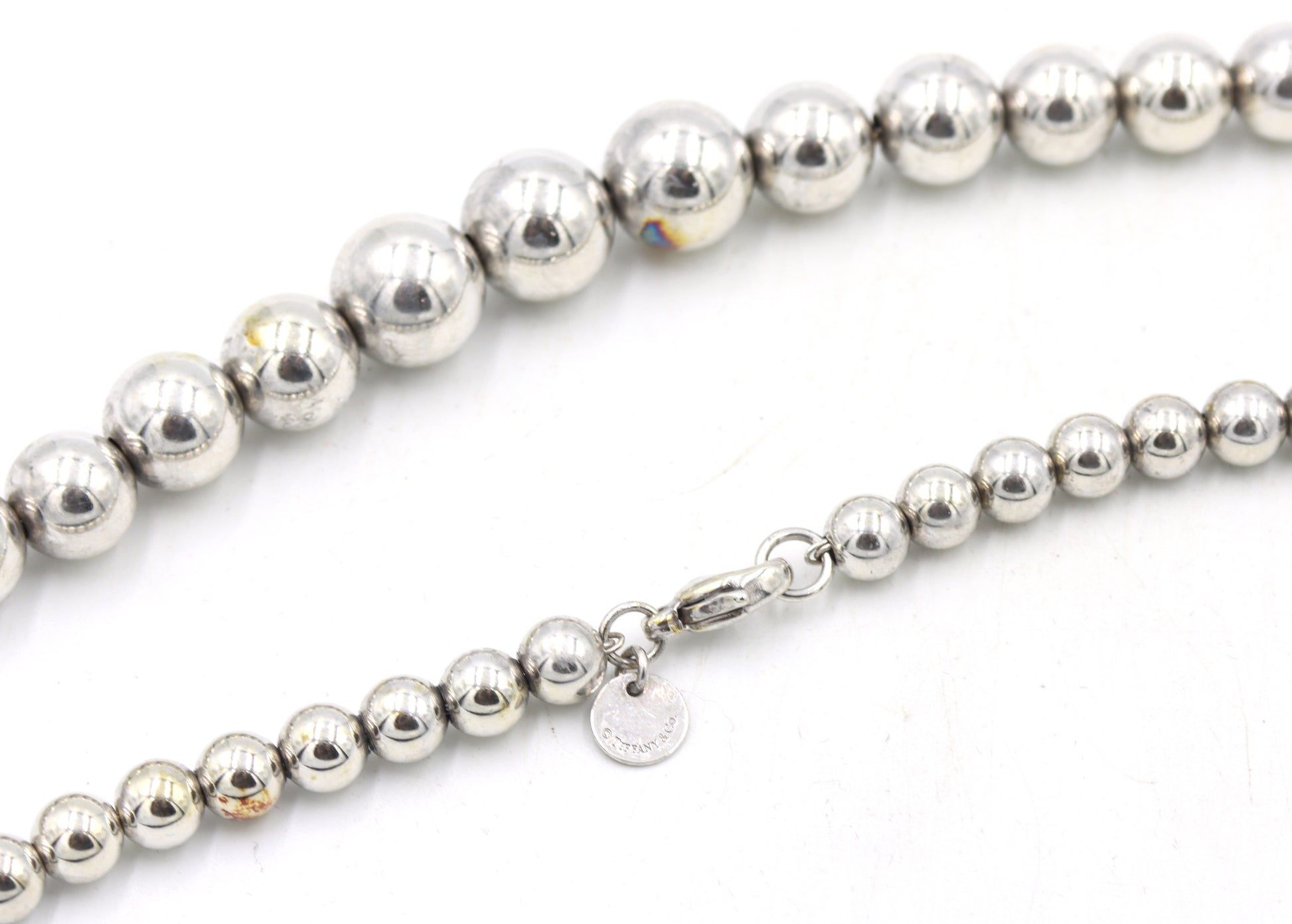 Tiffany & Co Hardware Graduated ball necklace