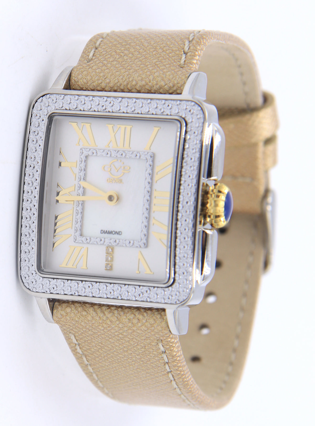 Gevril GV2 Padova Swiss Diamond 28.5mm Quartz Qatch Watch