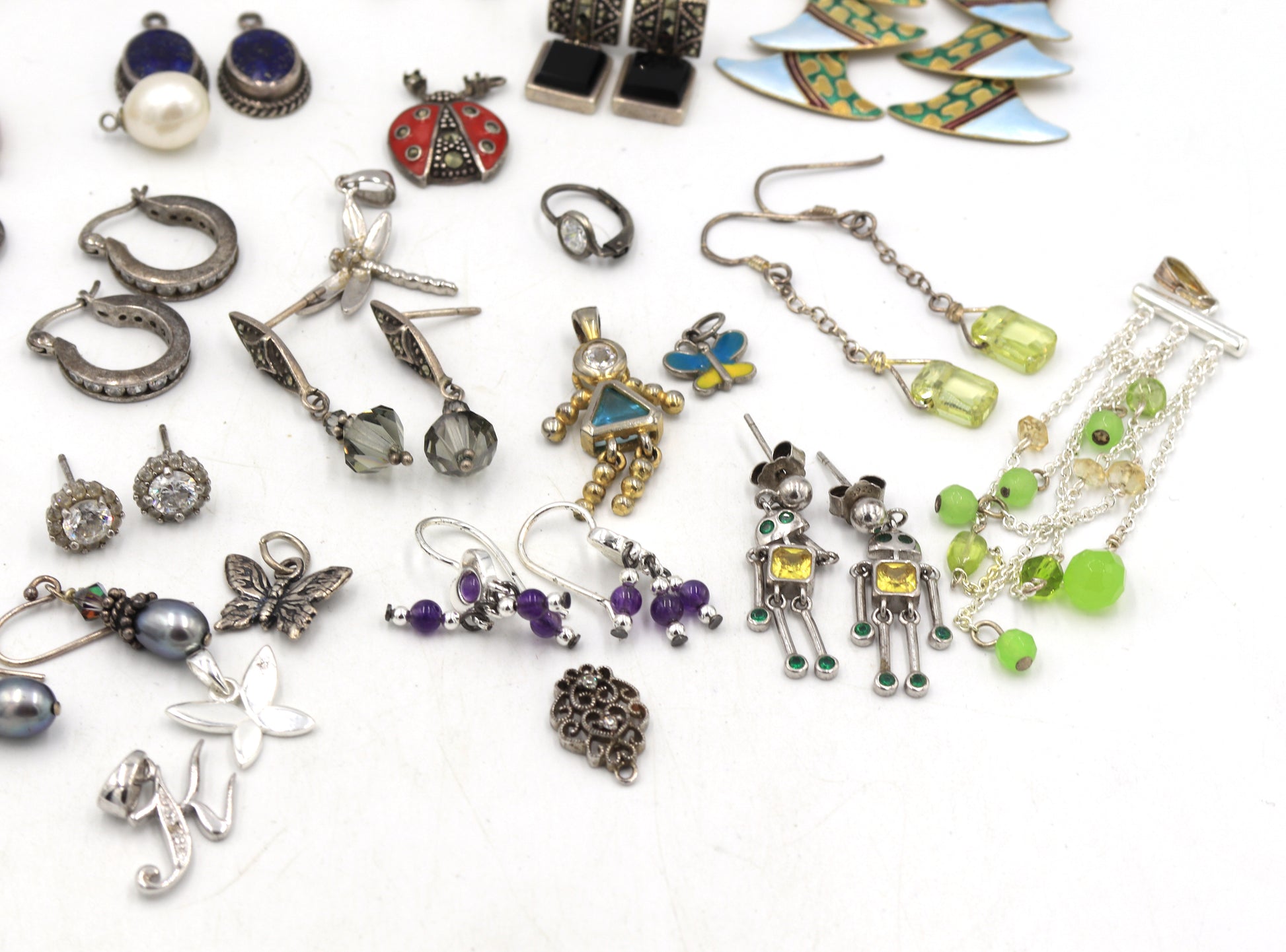 Group lot of Vintage 925 sterling silver mixed Jewelry