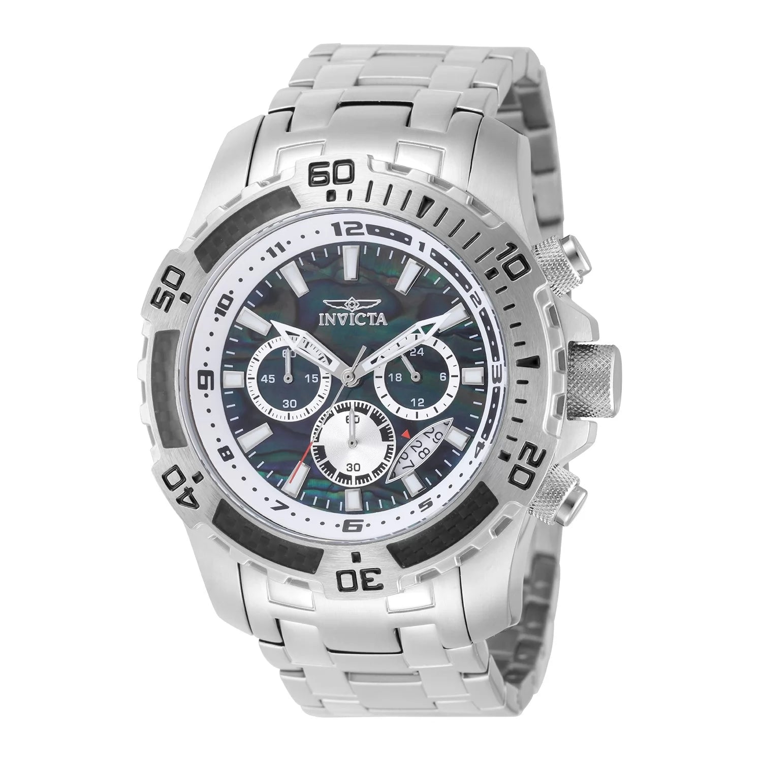 Invicta Men's Pro Diver Quartz VD53 Black Dial Watch