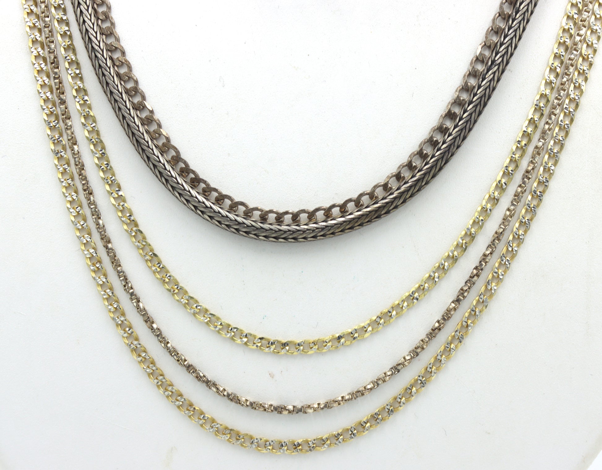 Group lot of 6 Vintage 925 sterling silver necklaces