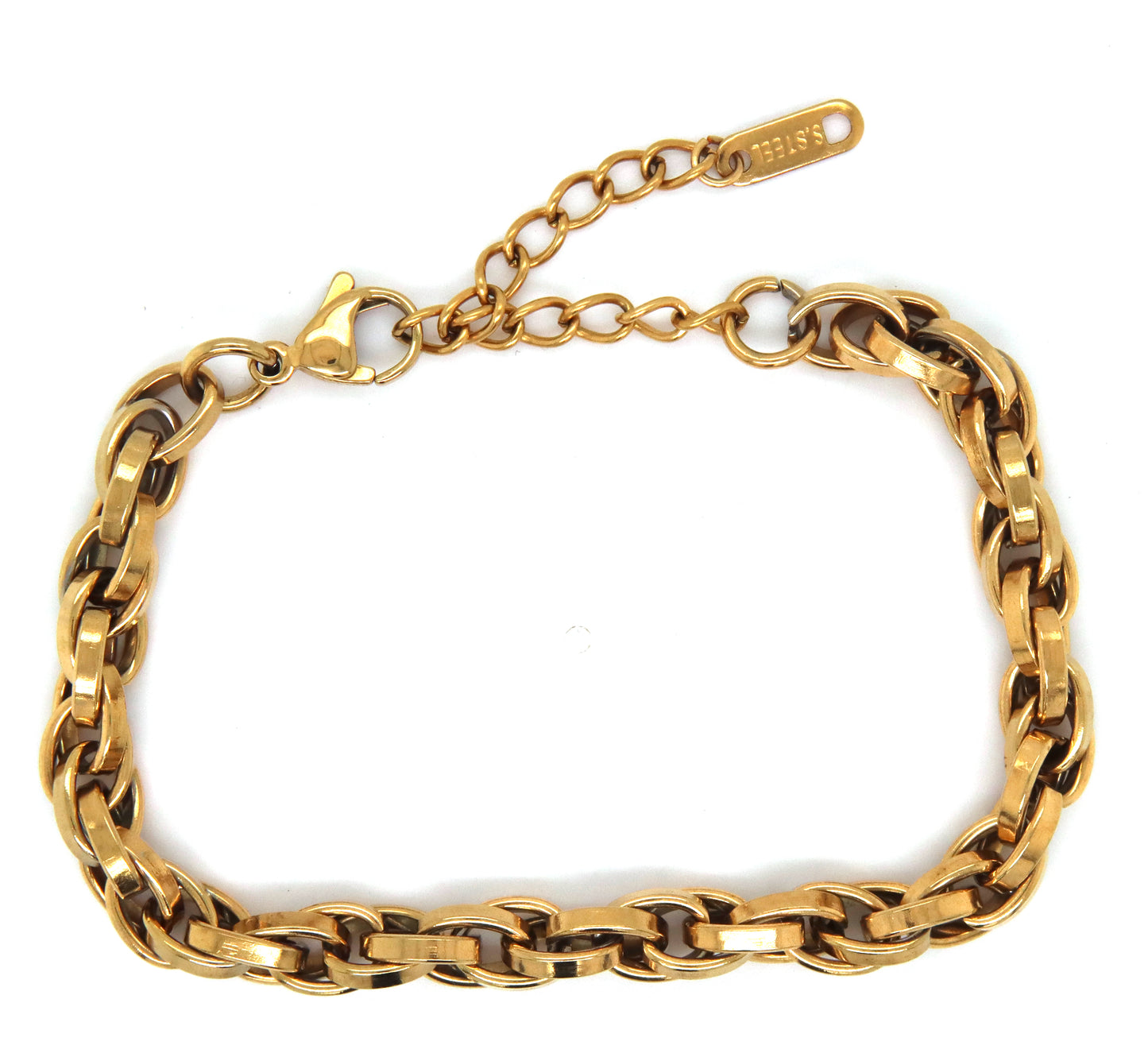 Stainless steel adjustable bracelet