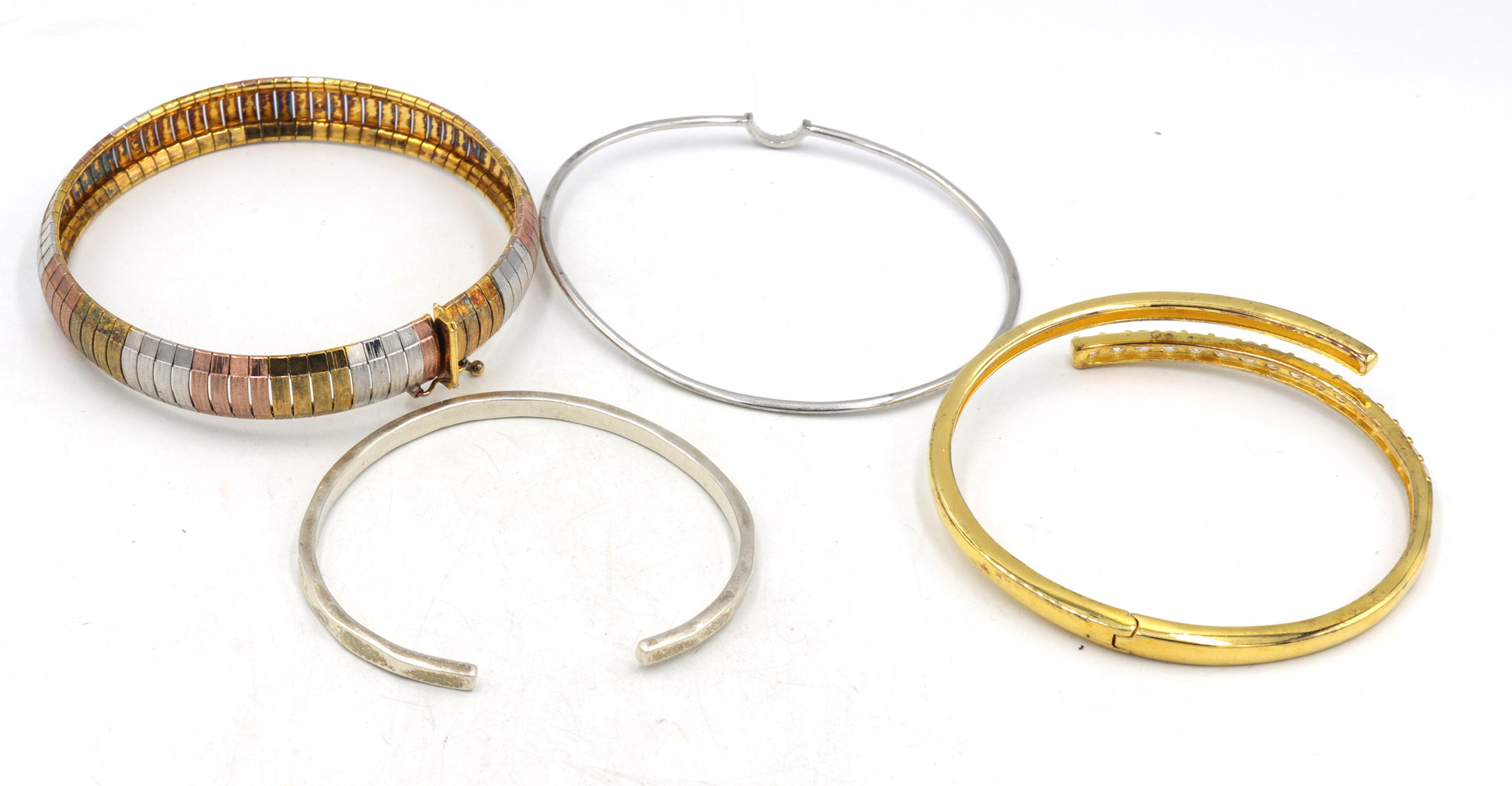 Group lot of Vintage 925 sterling silver bangles