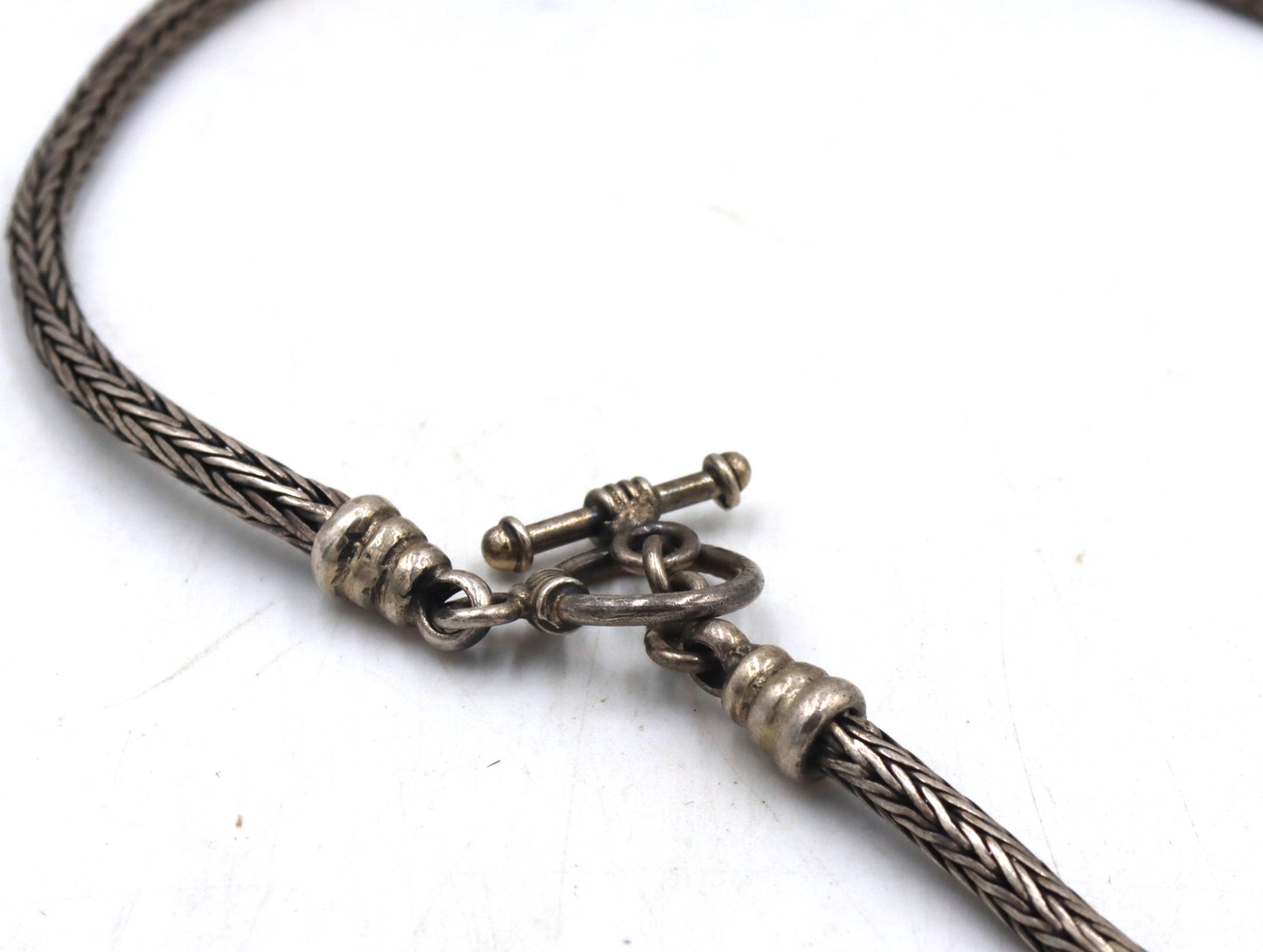 Group lot of 2 vintage 925 sterling silver necklaces