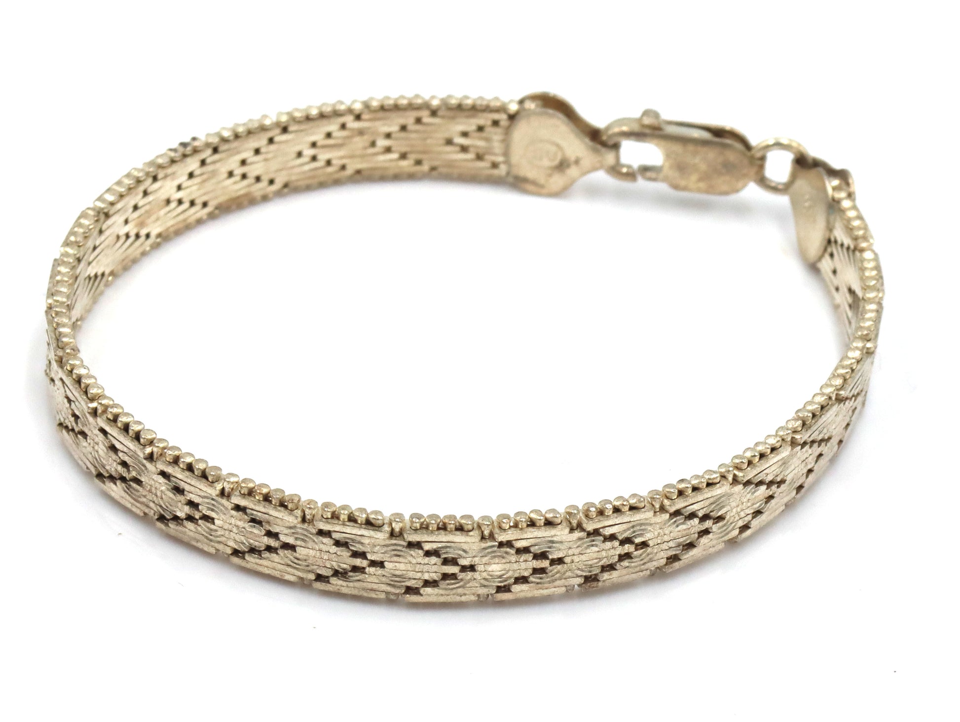 Group lot of 3 vintage 925 sterling silver bracelets