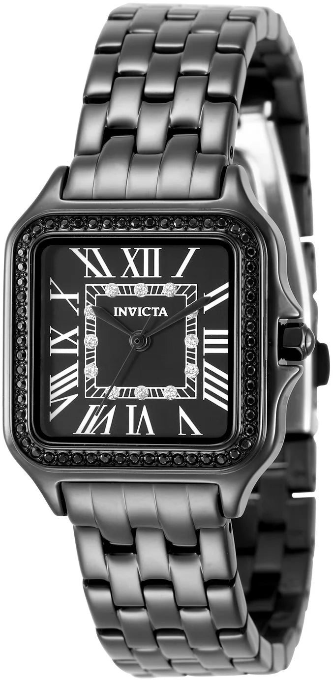 Invicta Women's Angel Quartz PC21J Black Dial Watch