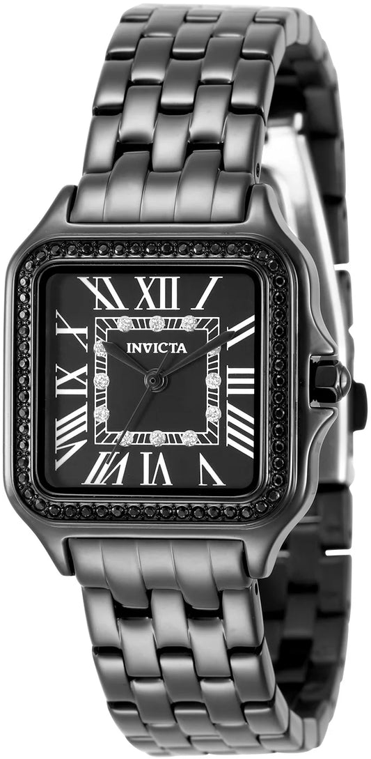 Invicta Women's Angel Quartz PC21J Black Dial Watch