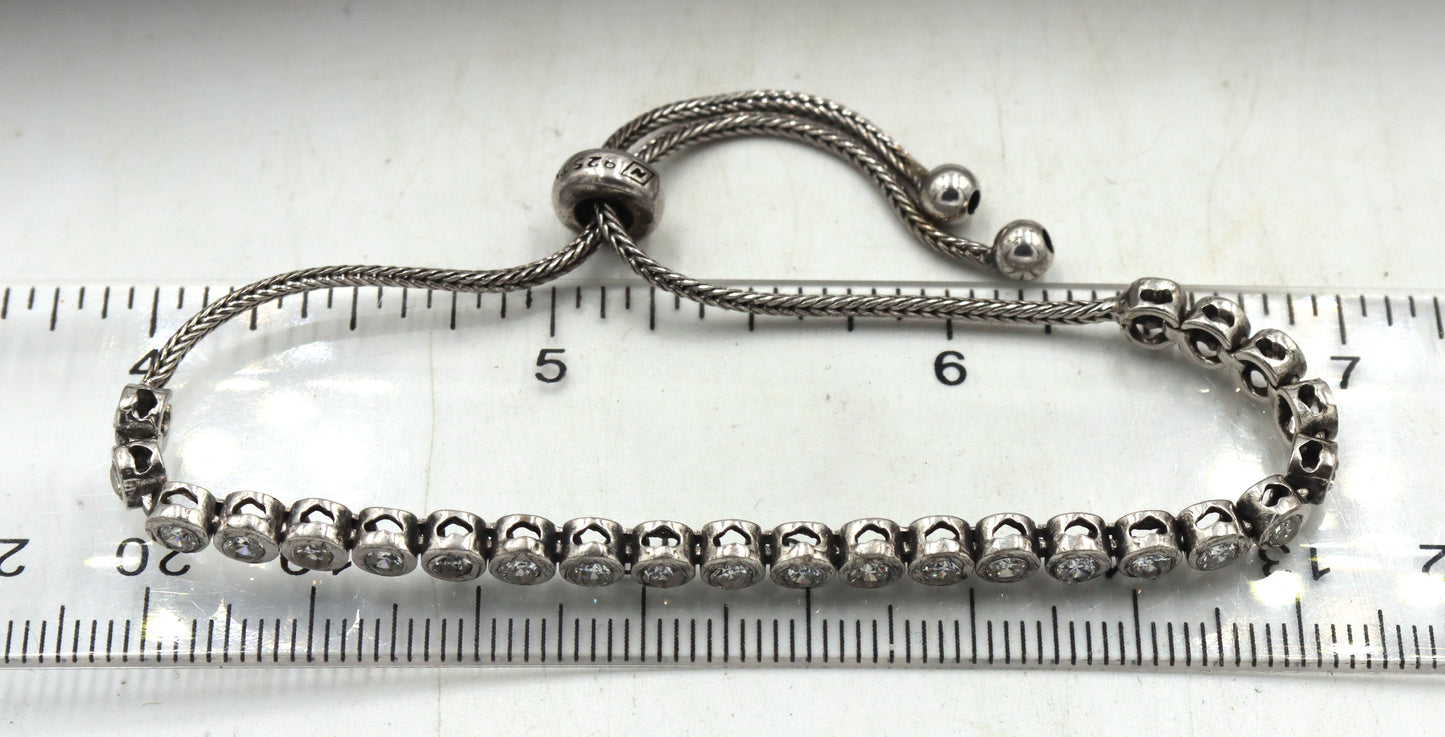 Group lot of 5 vintage 925 sterling silver bracelets