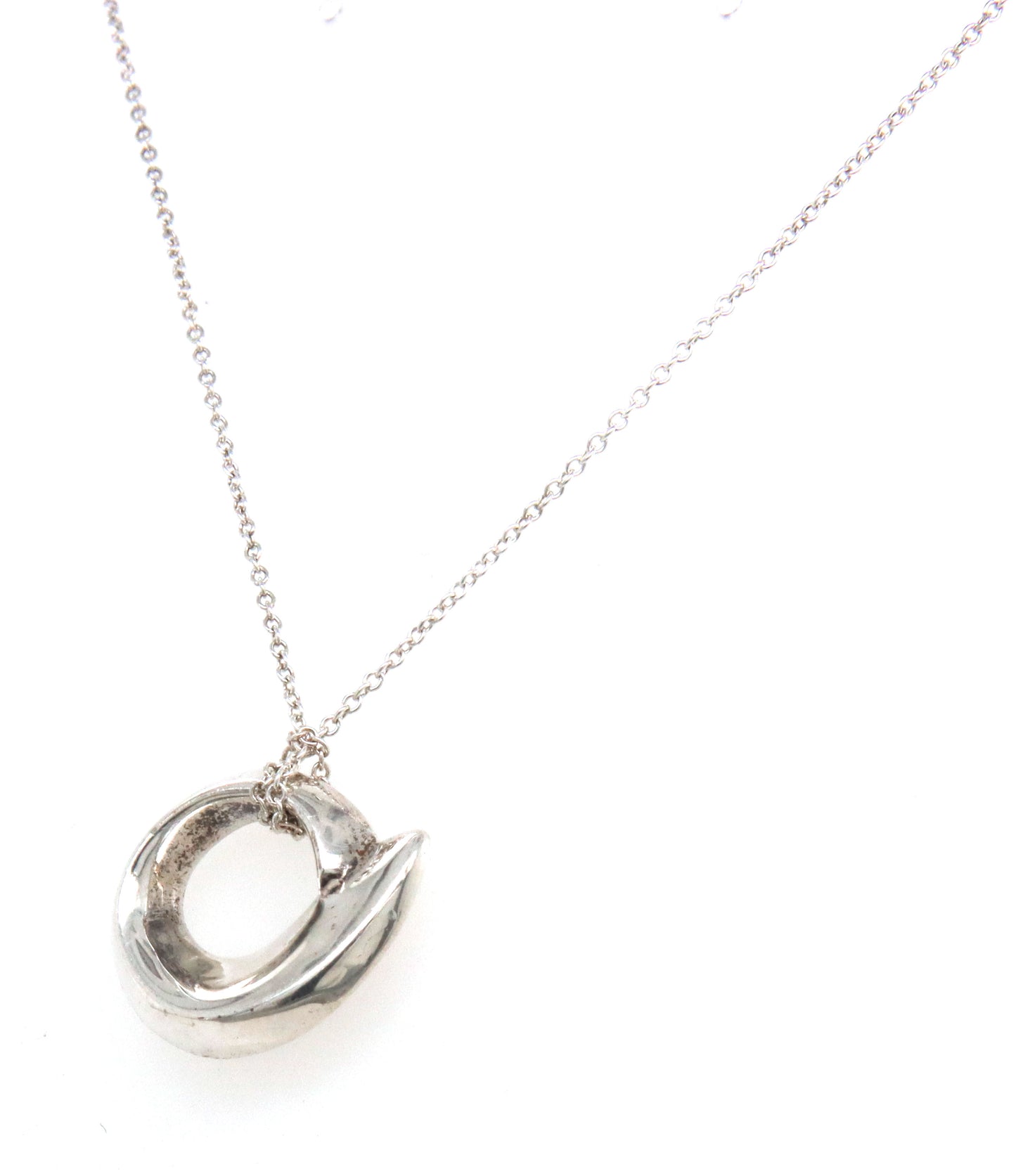 Tiffany & Co Frank Gehry fish circle pendant necklace