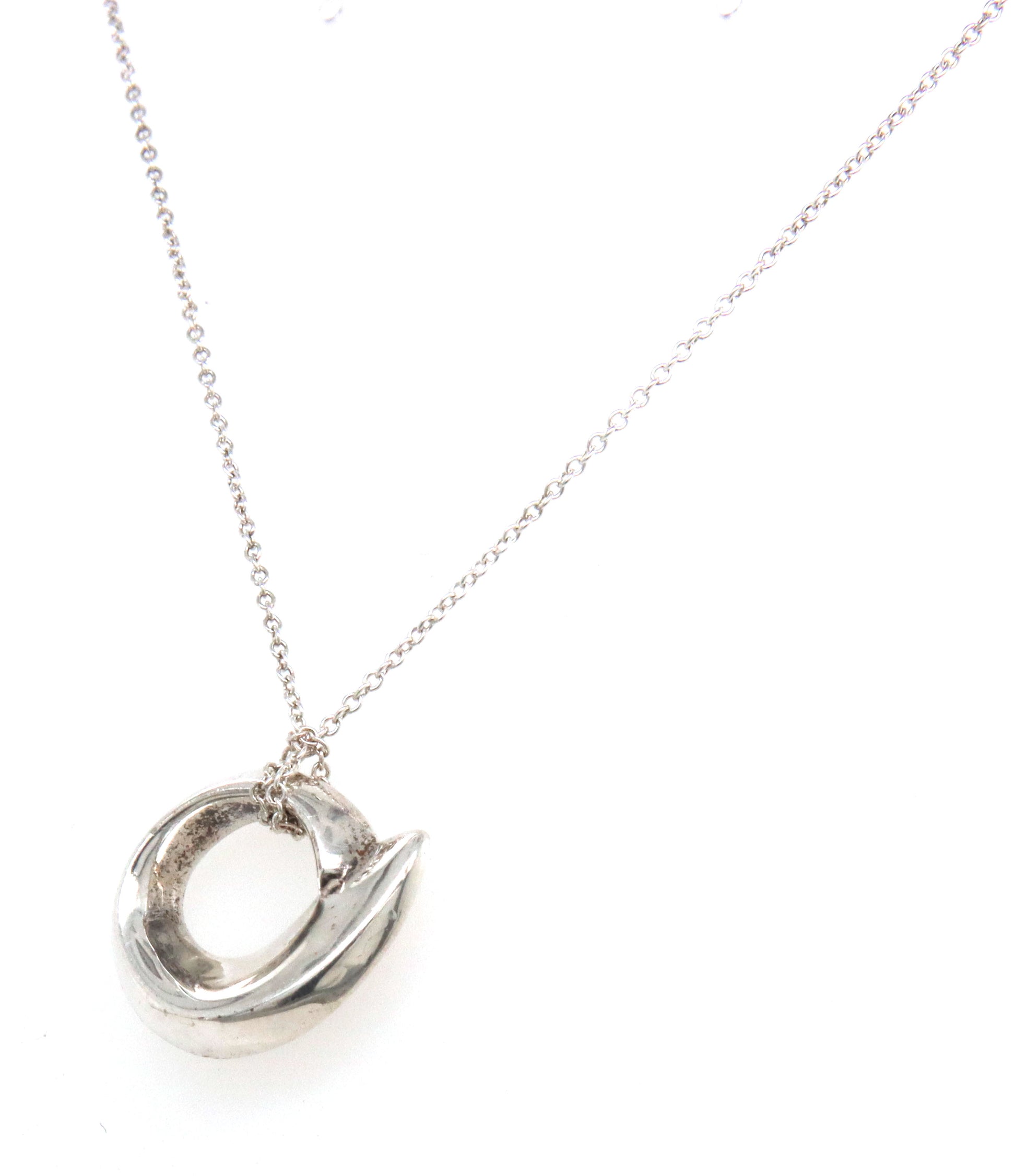 Tiffany & Co Frank Gehry fish circle pendant necklace