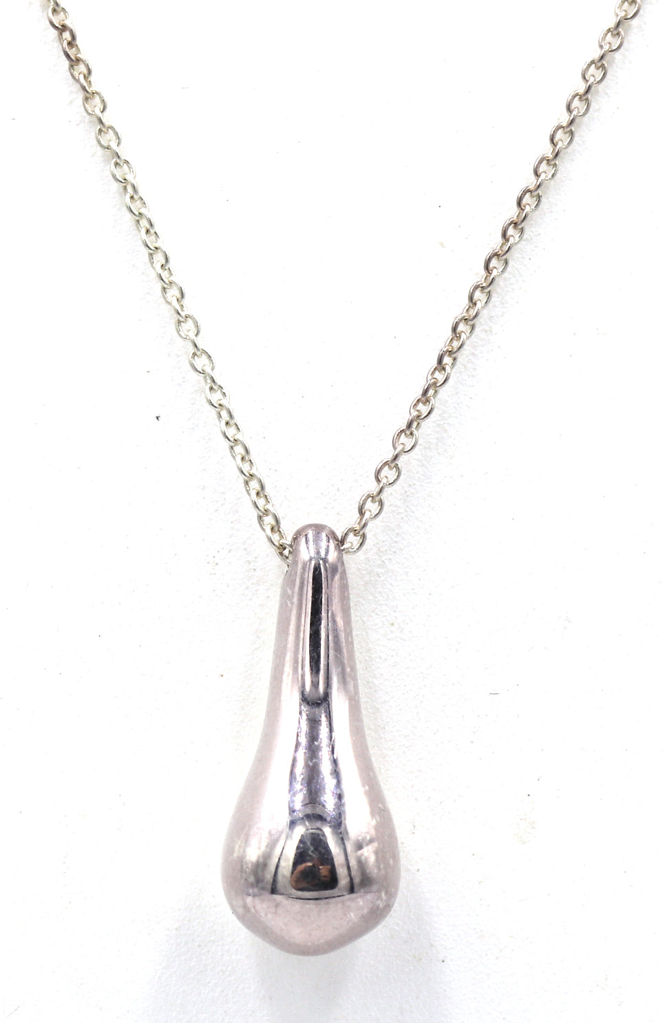 RLM Studio signed 925 sterling silver tear drop pendant on chain