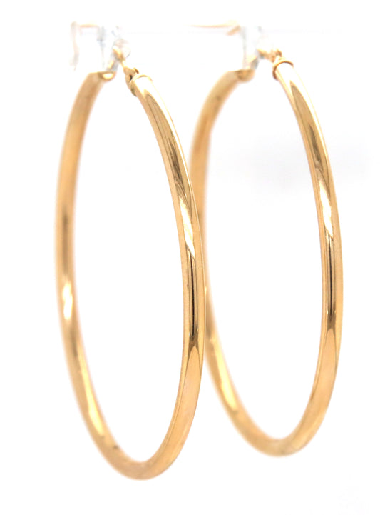 14kt Yellow gold hoop earrings