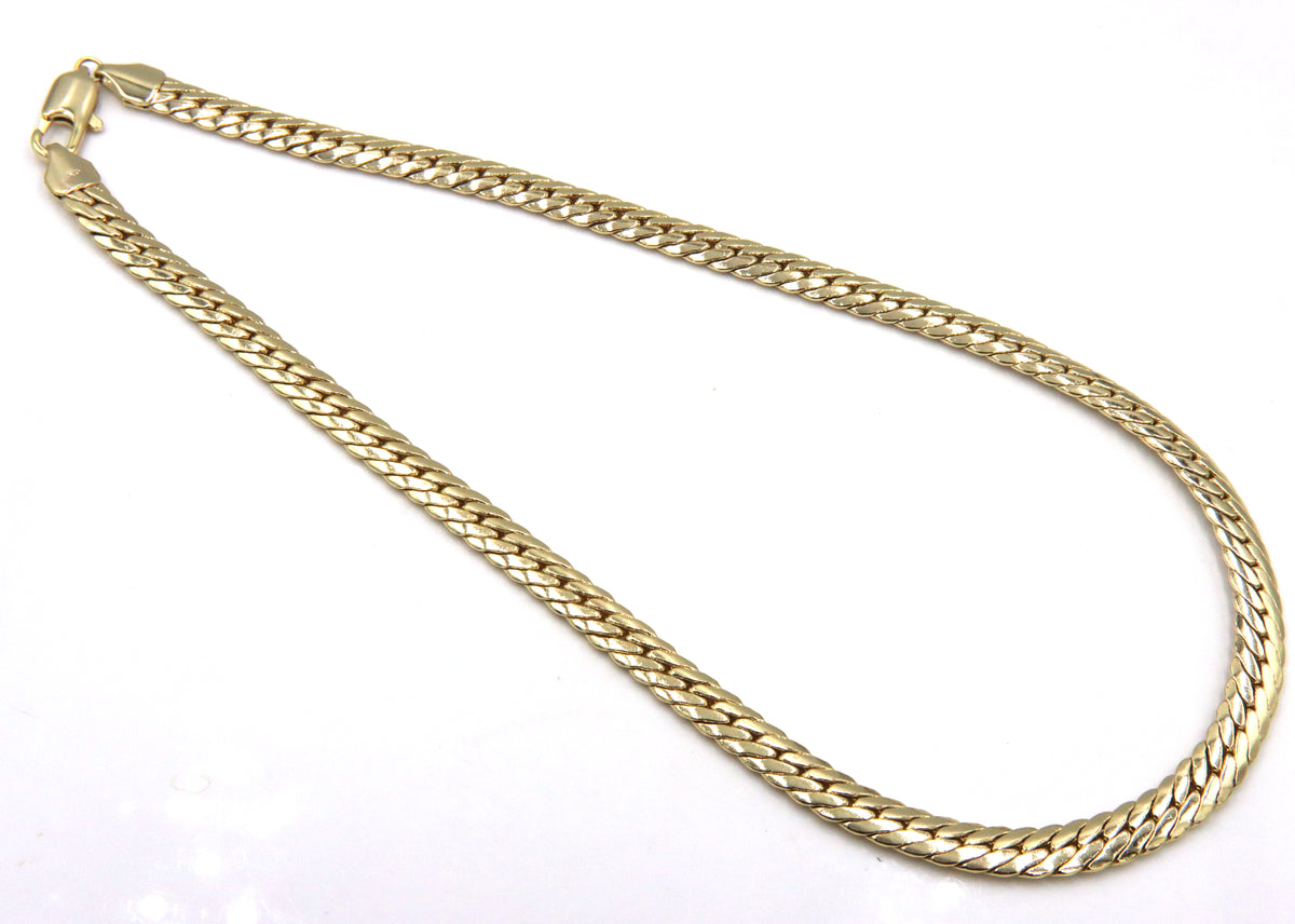 Gold plated Cuban link necklace