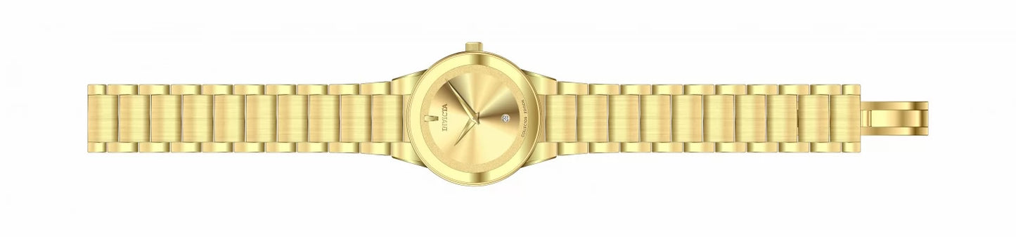 Invicta Men's Specialty Quartz 2 Hand Gold Dial Watch