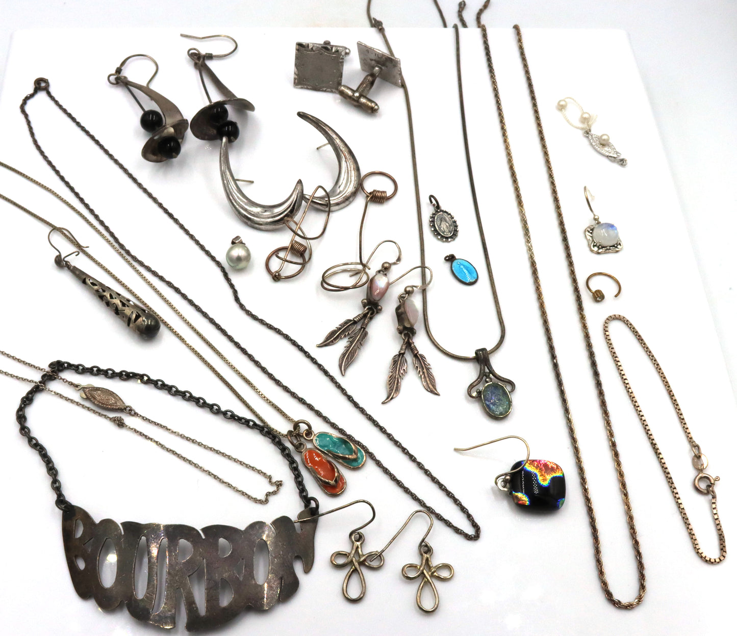 Big group lot of vintage 925 sterling silver mixed jewelry