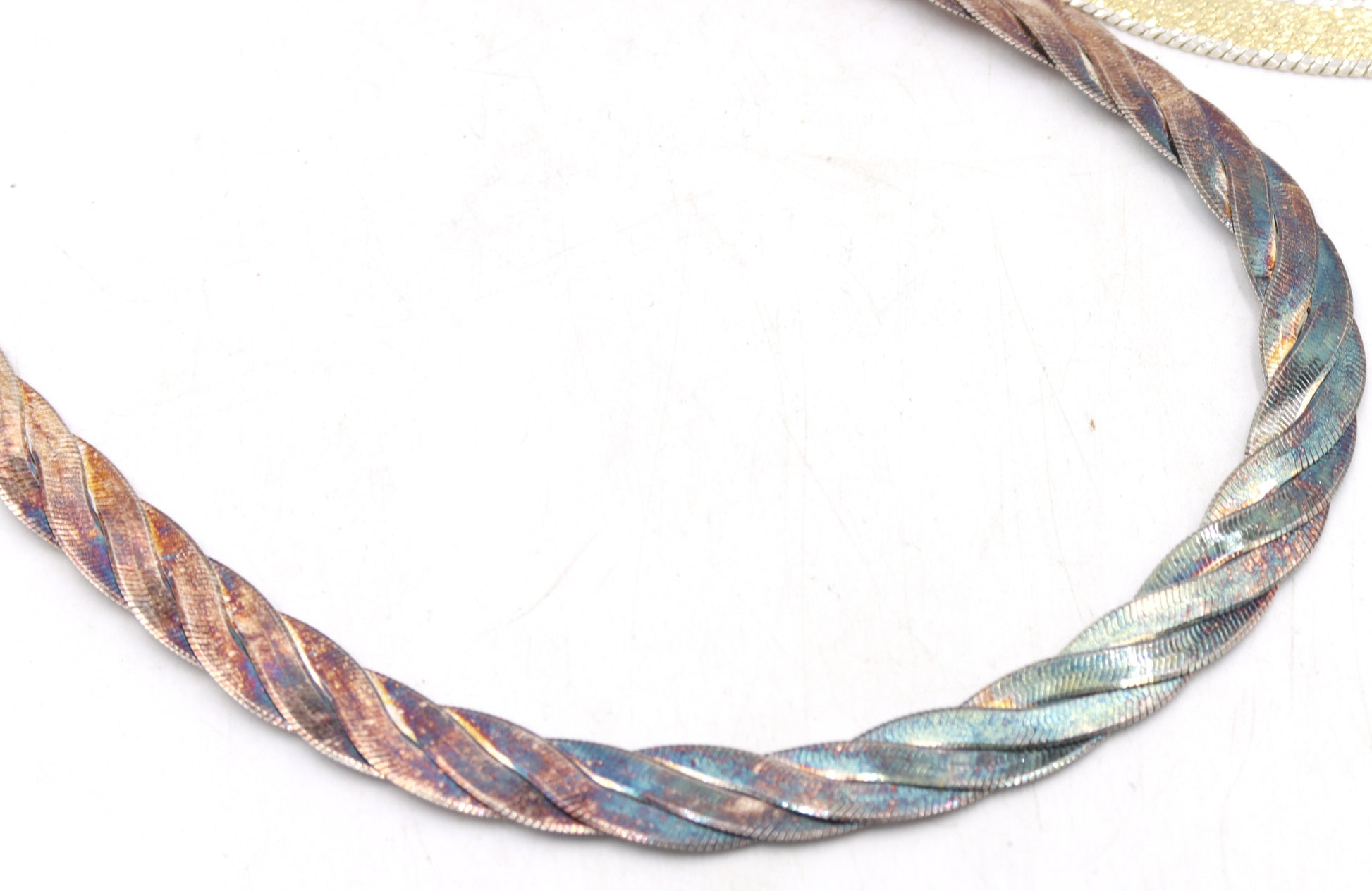 Group lot of 2 Vintage 925 sterling silver chains