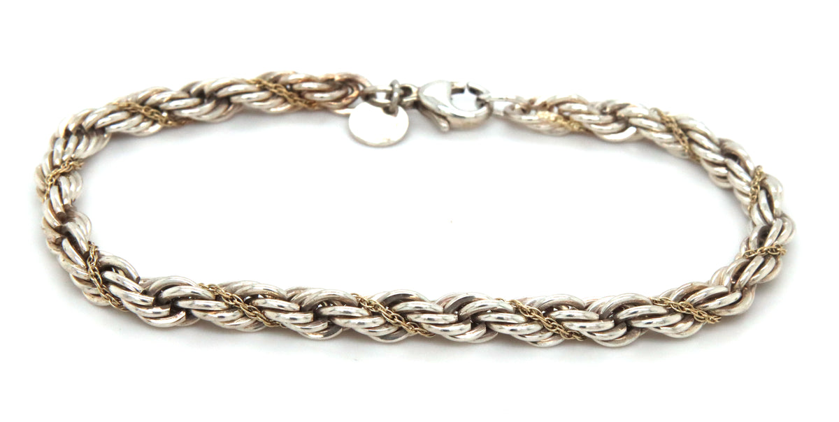 Tiffany & Co twisted rope chain bracelet