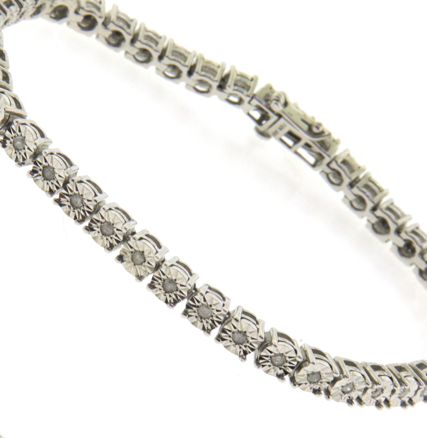 925 	Sterling Silver Cubic Zirconia Tennis Bracelet