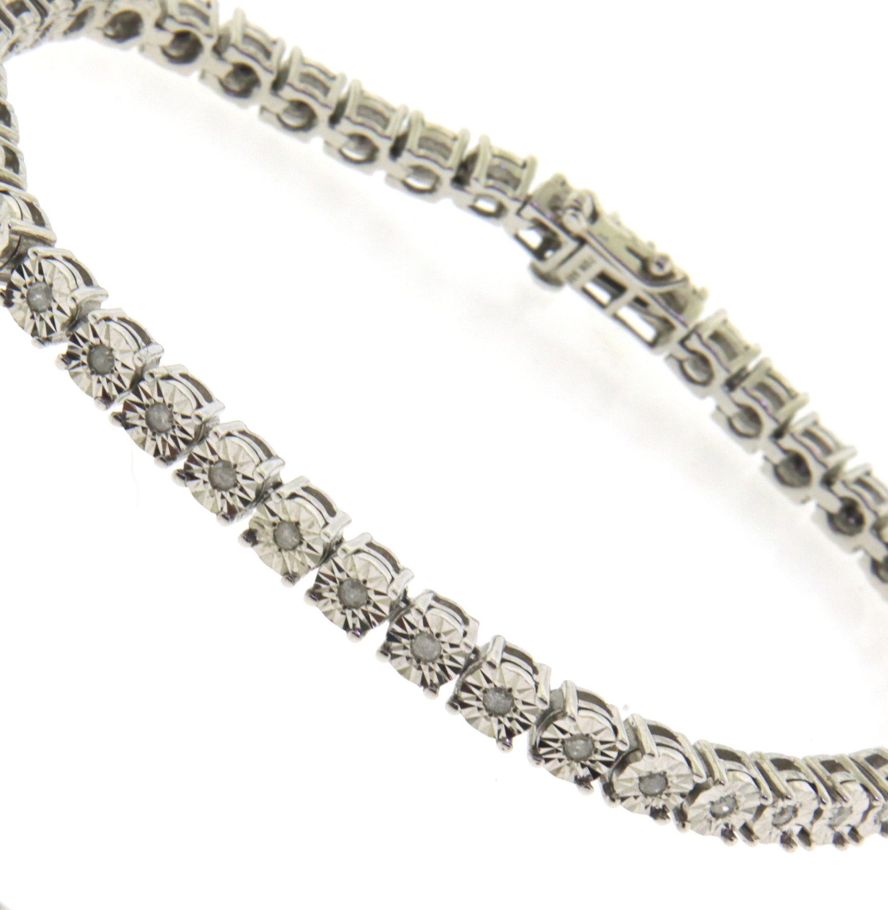 925 	Sterling Silver Cubic Zirconia Tennis Bracelet