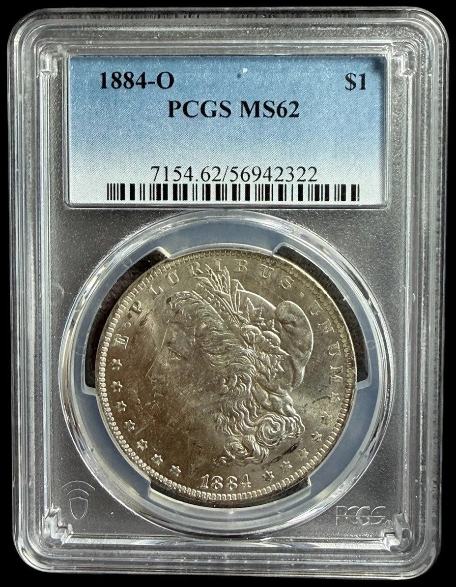 1884-O Morgan Silver Dollar PCGS MS62