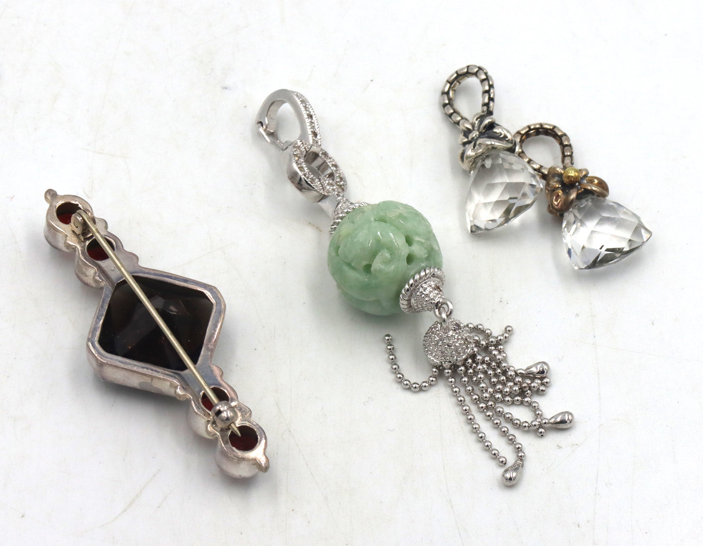 Group lot of Vintage 925 sterling silver pendants