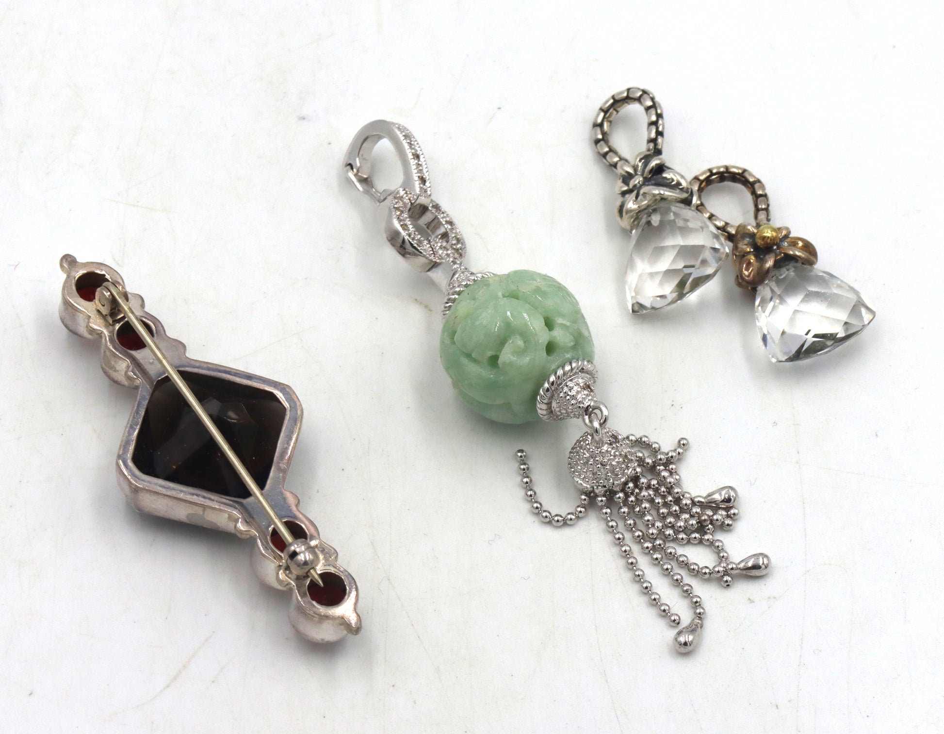 Group lot of Vintage 925 sterling silver pendants